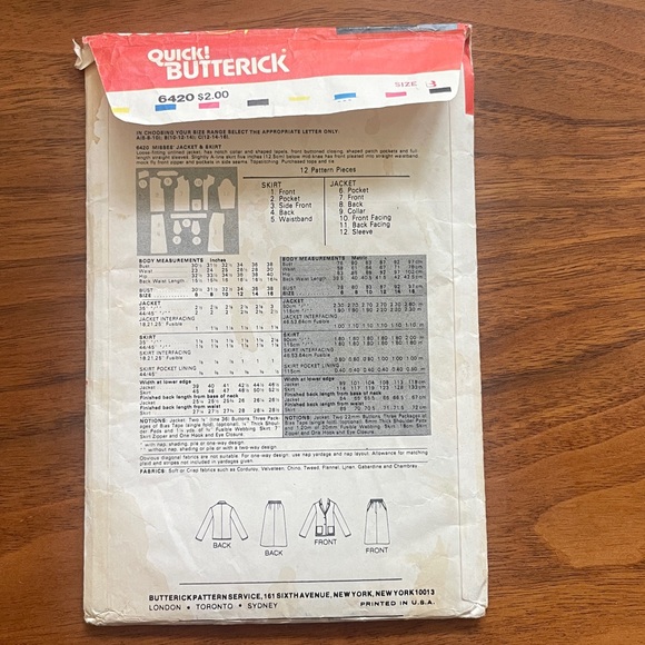 5 Vintage Sewing Patterns 1980s/90s Lot S/M - Picture 9 of 11